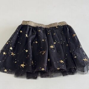 Sonoma Black and Gold Starry Kids Skort